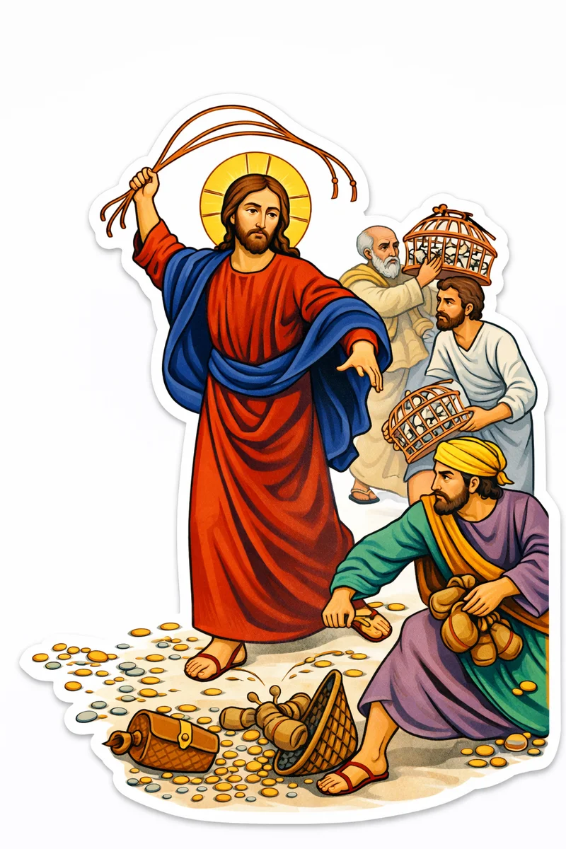HWP - Jesus drives out the Merchants