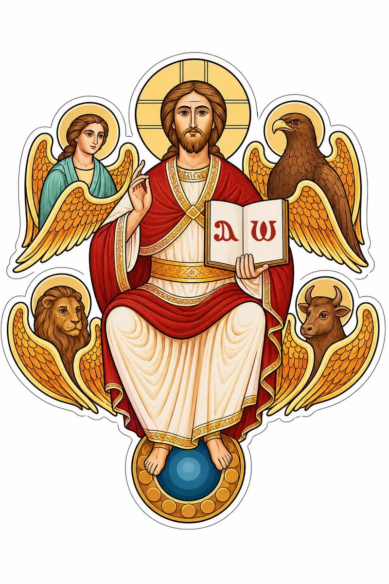 Christ And 4 Incorporeal Creatures